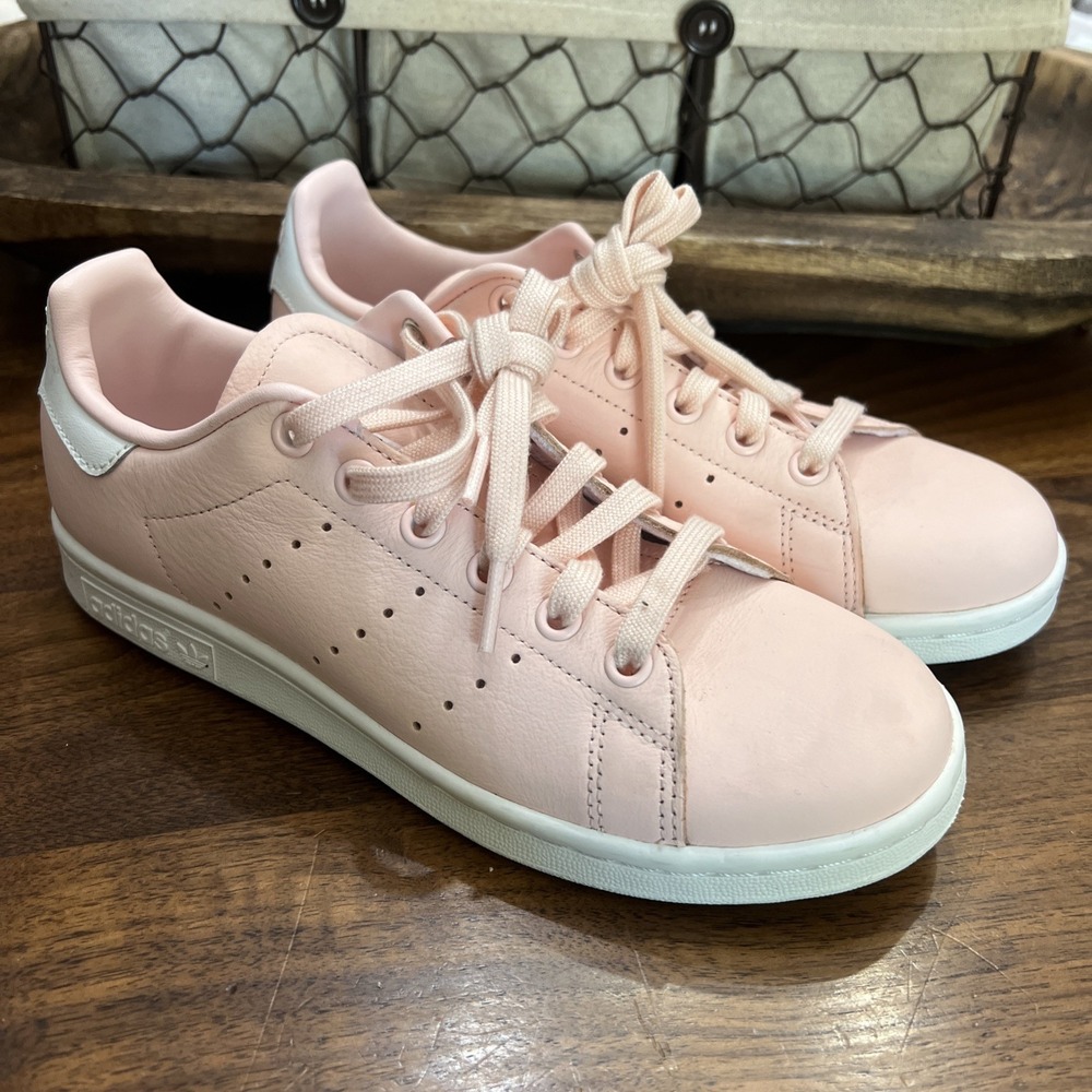 Adidas Women's Stan Smith Low Casual Sneakers, Icey Pink/White Size‎ 6